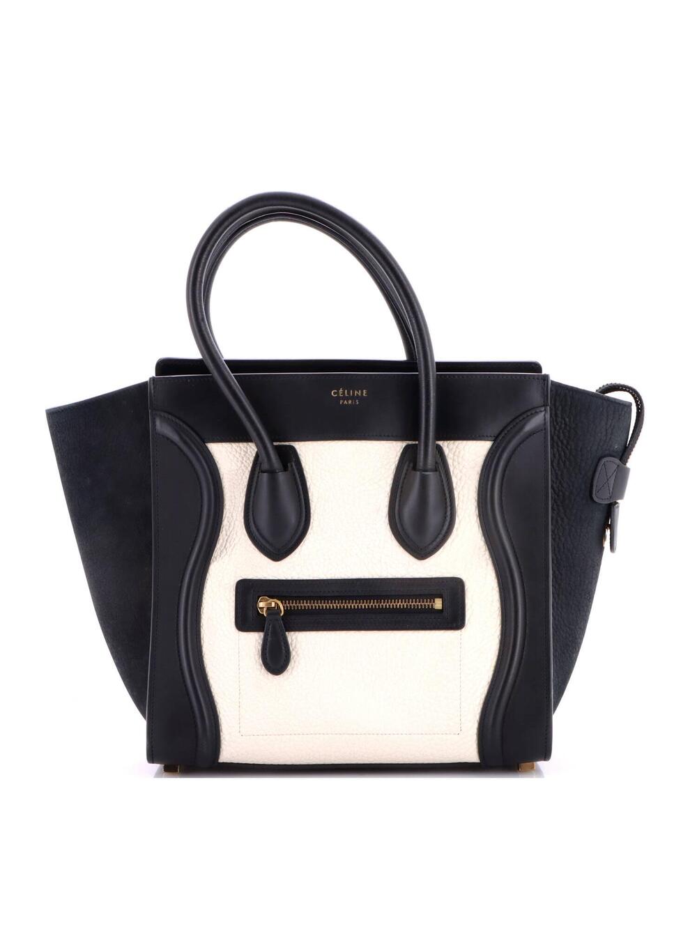 Celine Bicolor Luggage Bag Leather #285023C12B